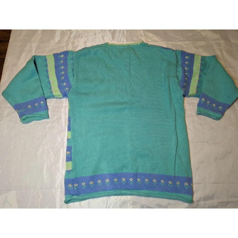 Vintage 1998 Girls Gymboree Long Sleeve 100% Cotton Sweater Girls Size XL Strips
